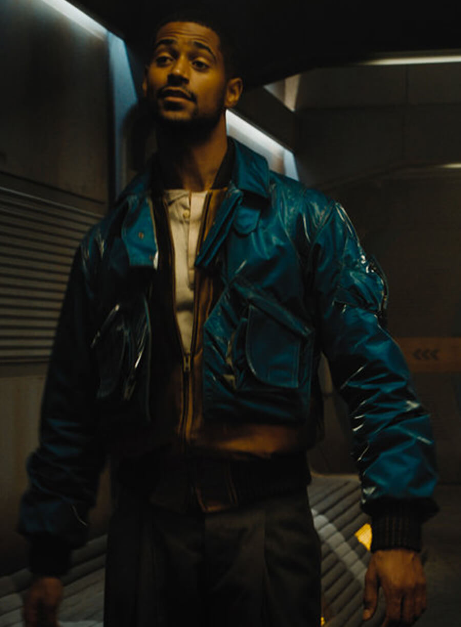 Harpoon Raych Seldon Inspired Blue Real Leather Leather Jacket - Foundation Style