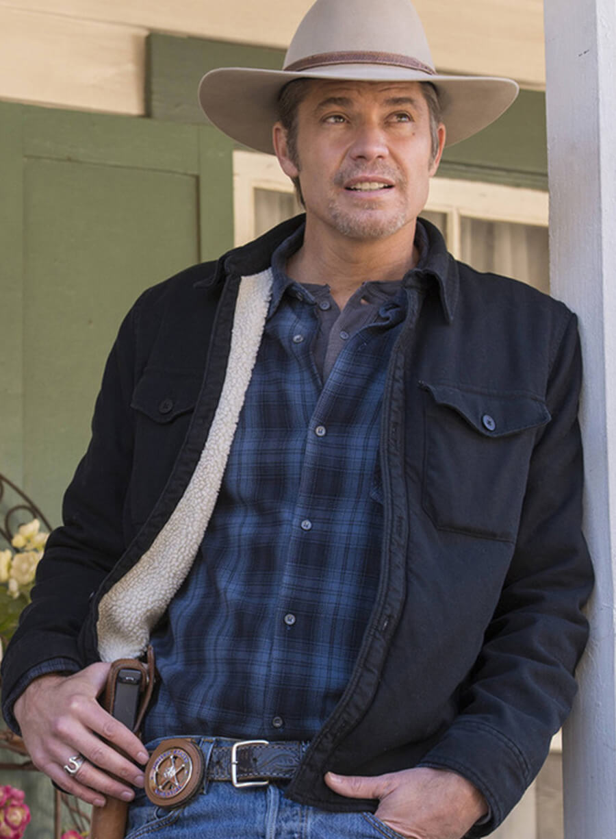 Harpoon Raylan Givens Inspired Black Cotton Jacket - Justified Style