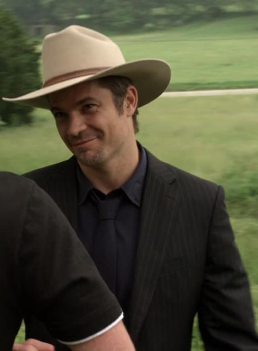 Harpoon Raylan Givens Inspired Black Leather Jacket - Justified Style