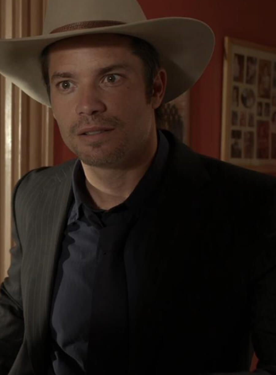 Harpoon Raylan Givens Inspired Black Leather Jacket - Justified Style