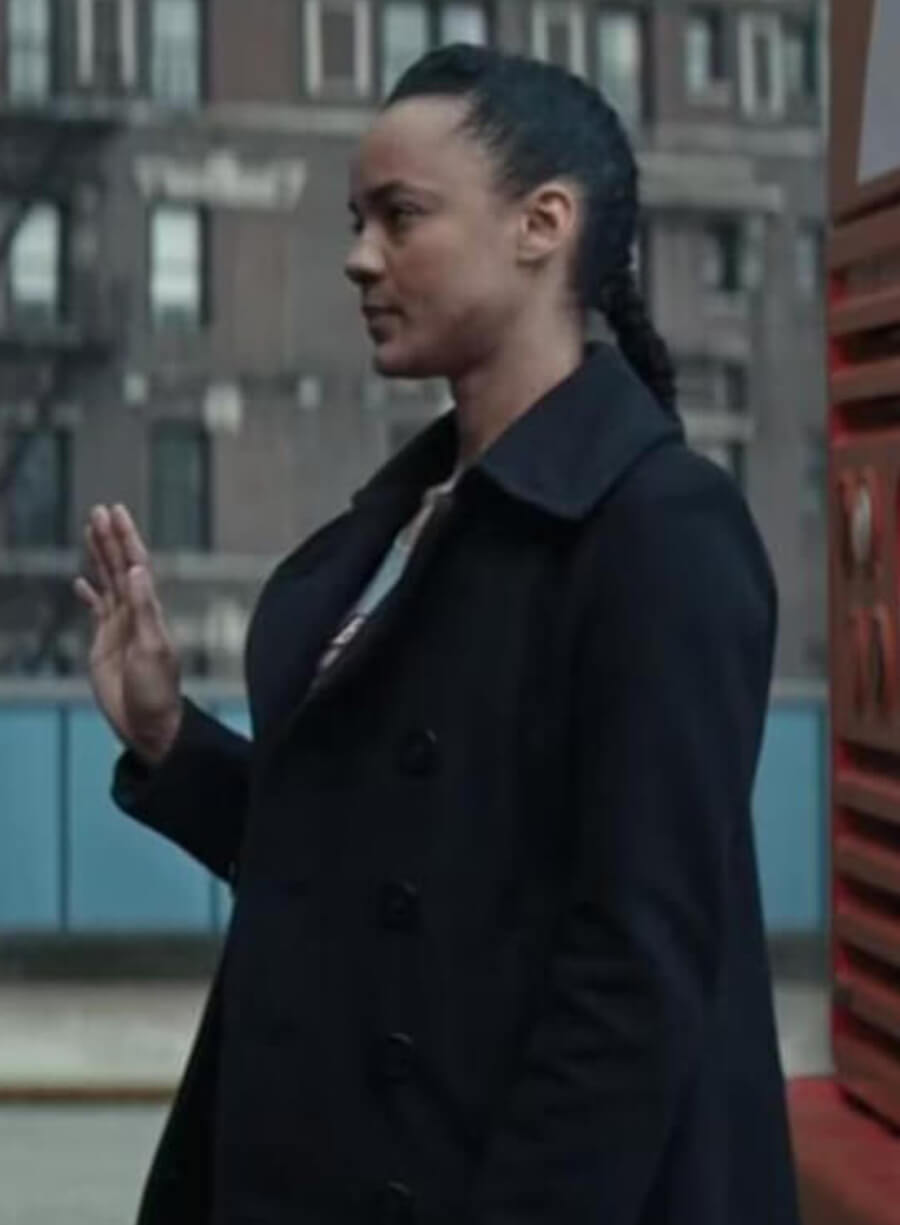 Reacher S02 Maria Sten Wool Coat