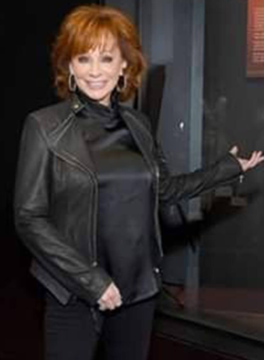Harpoon Reba McEntire Inspired Black Leather Jacket