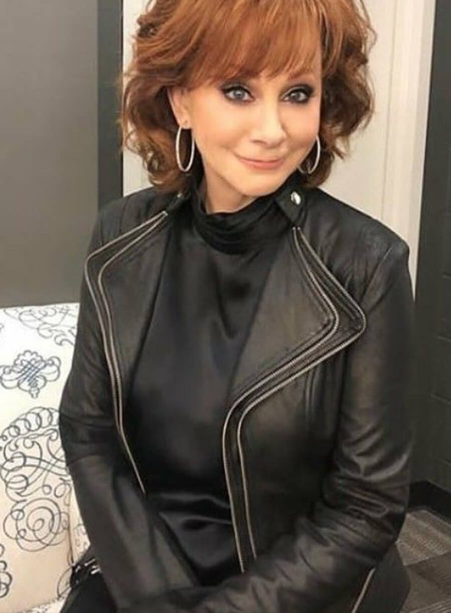 Harpoon Reba McEntire Inspired Black Leather Jacket