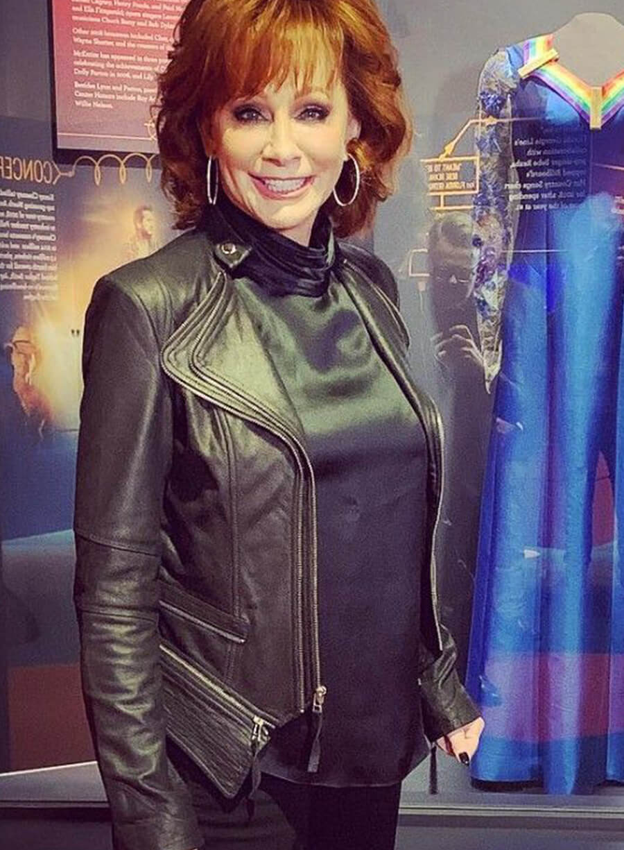 Harpoon Reba McEntire Inspired Black Leather Jacket