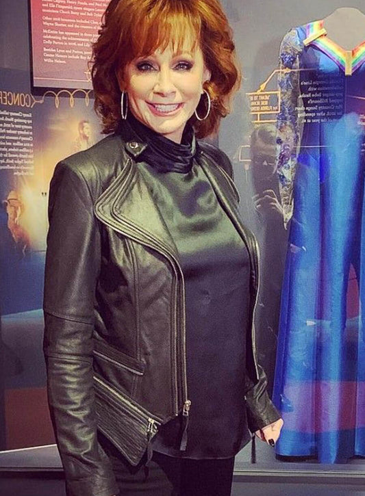 Harpoon Reba McEntire Inspired Black Leather Jacket