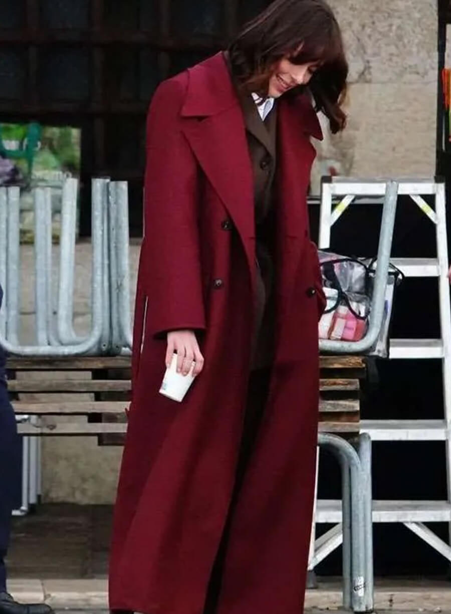 Harpoon Jordan Bennett Inspired Red Wool Fabric Coat - The Beauty 2026 Style
