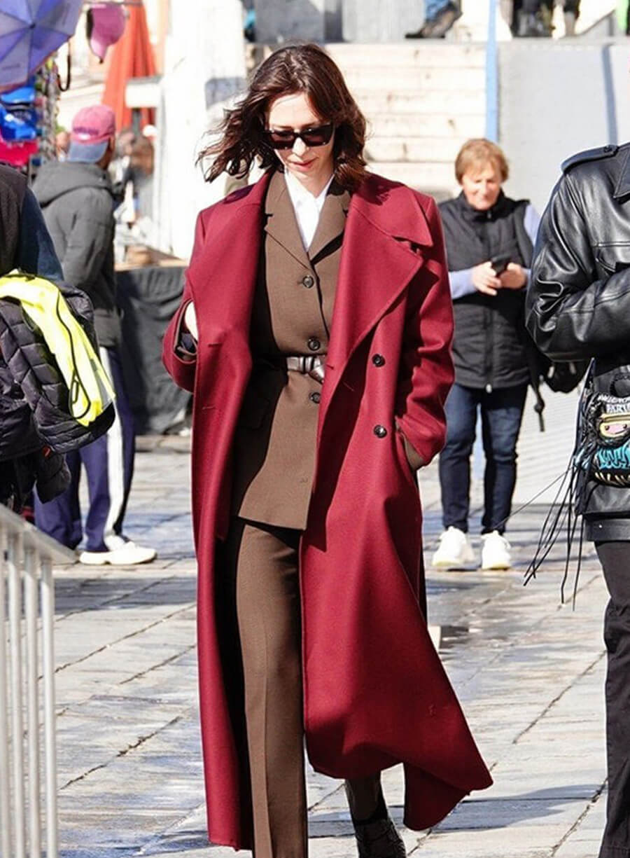 Harpoon Jordan Bennett Inspired Red Wool Fabric Coat - The Beauty 2026 Style