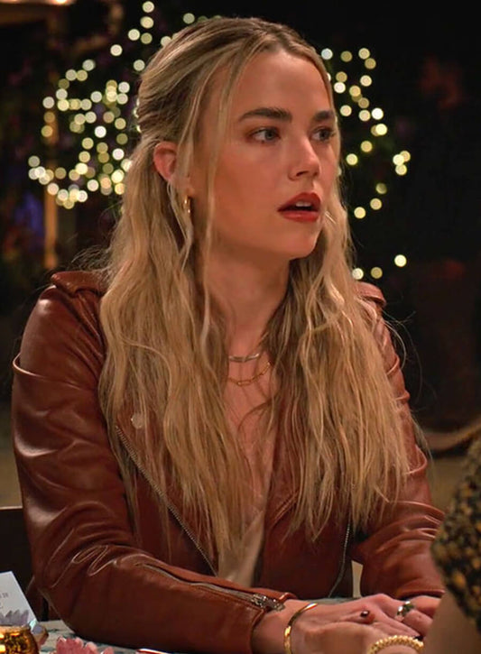Harpoon Maggie Inspired Brown Leather Jacket