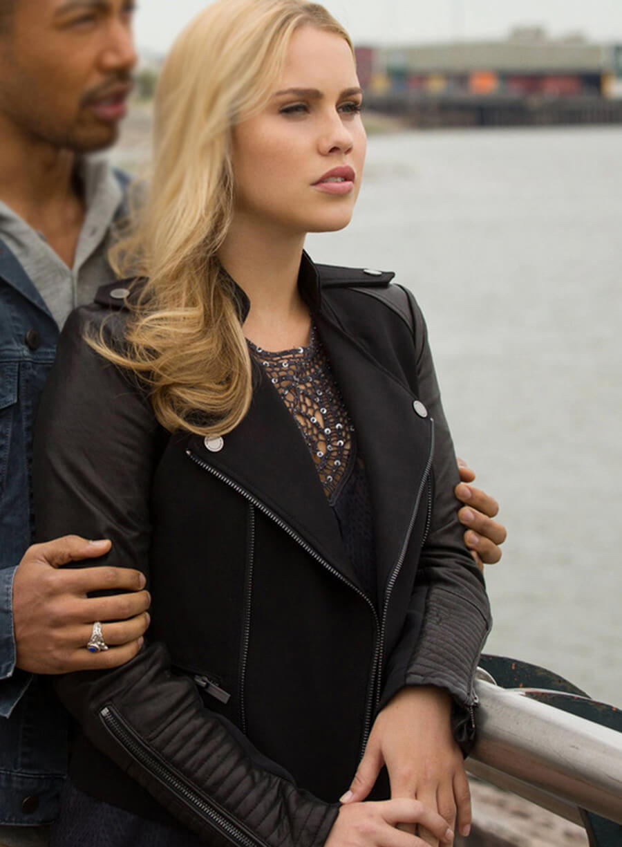 Harpoon Rebekah Mikaelson Inspired Black Biker Jacket - The Originals Style