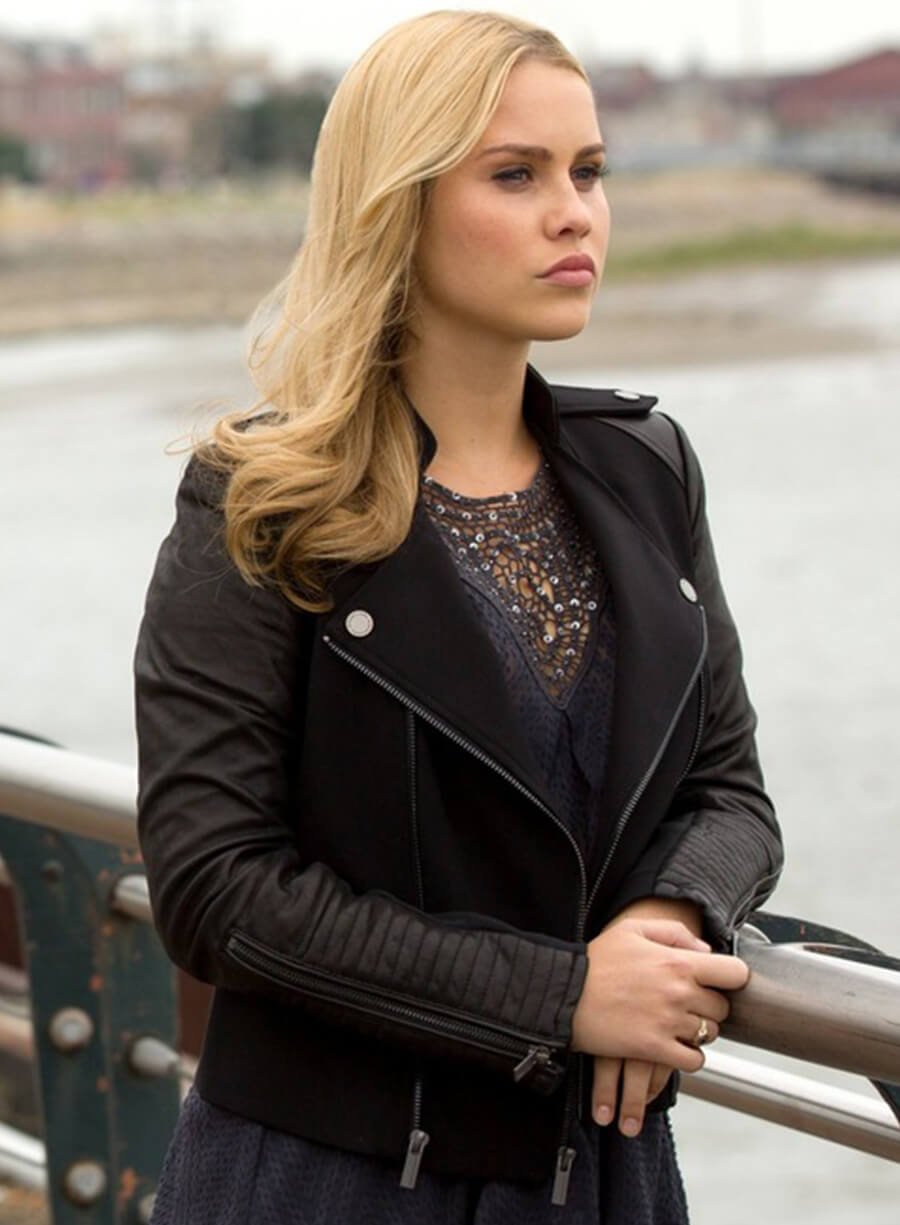 Harpoon Rebekah Mikaelson Inspired Black Biker Jacket - The Originals Style