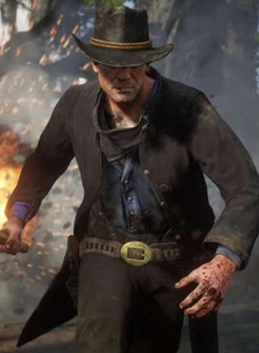 Harpoon Arthur Morgan Inspired Brown Coat - Red Dead Redemption 2 Style