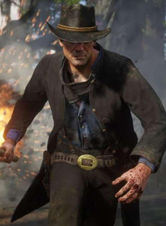 Harpoon Arthur Morgan Inspired Brown Coat - Red Dead Redemption 2 Style