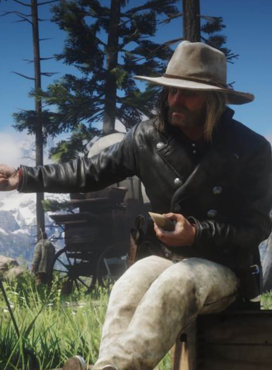 Harpoon Micah Bell Inspired Black Coat - Red Dead Redemption 2 Style