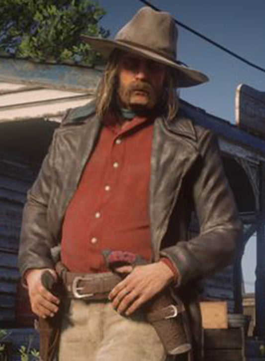 Harpoon Micah Bell Inspired Black Coat - Red Dead Redemption Style