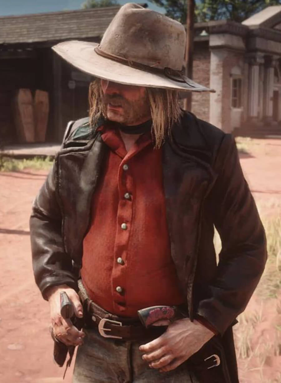 Harpoon Micah Bell Inspired Black Coat - Red Dead Redemption Style