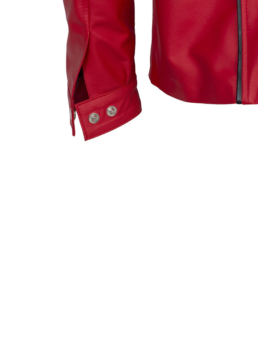 Harpoon Vintage Men's Inspired Red Leather Jacket