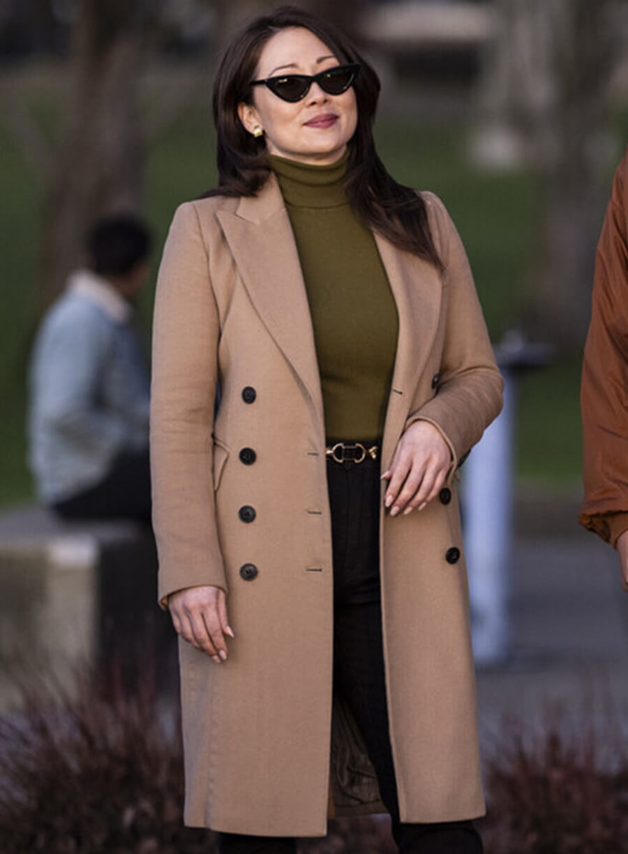 Harpoon Reenie Greene Inspired Brown Wool Fabric Coat - Tracker Style