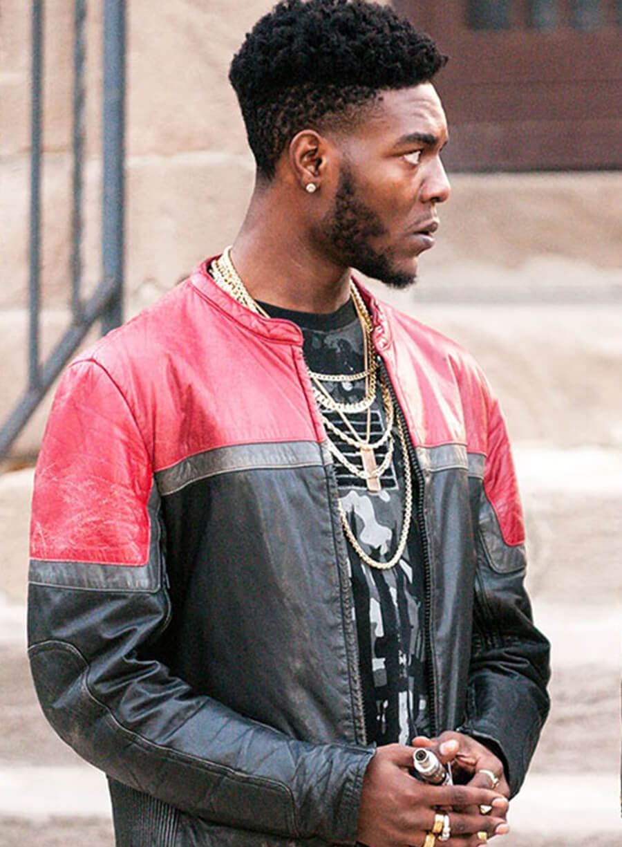 Harpoon Reg Taylor Inspired Red & Black Leather Jacket - The Chi Style