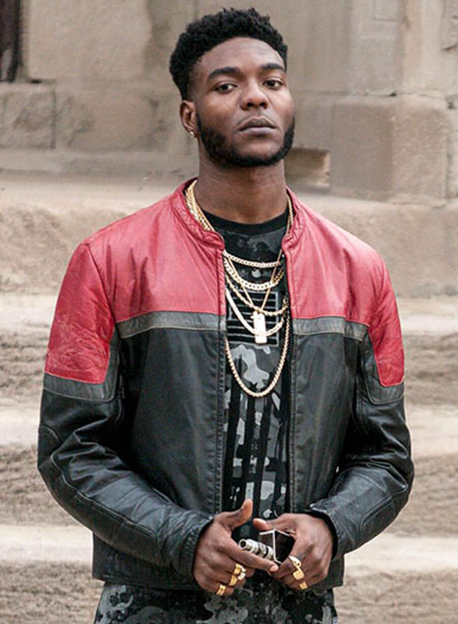 Harpoon Reg Taylor Inspired Red & Black Leather Jacket - The Chi Style