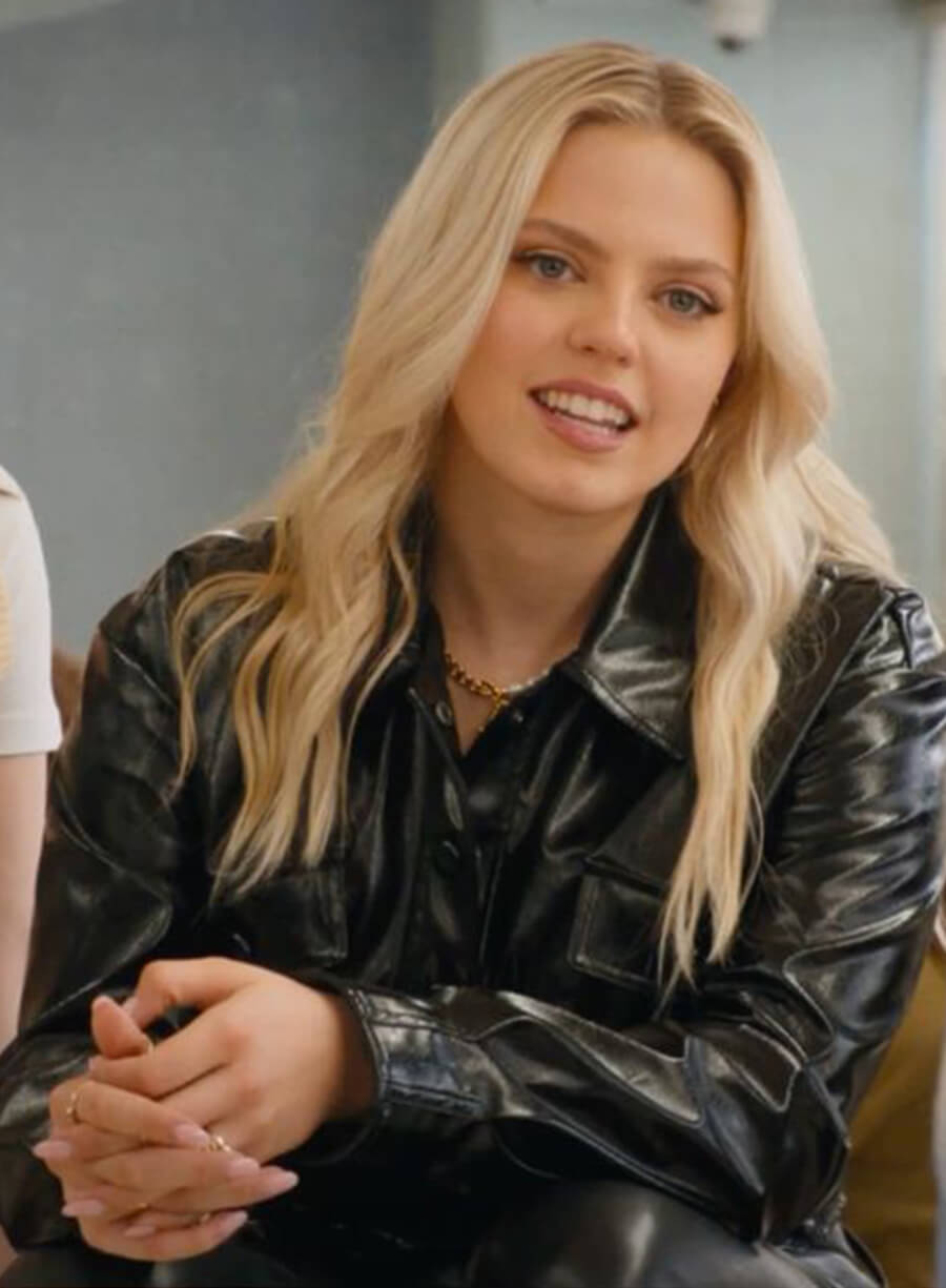 Harpoon Regina George Inspired Black Real Leather Leather Jacket - Mean Girls 2024 Style