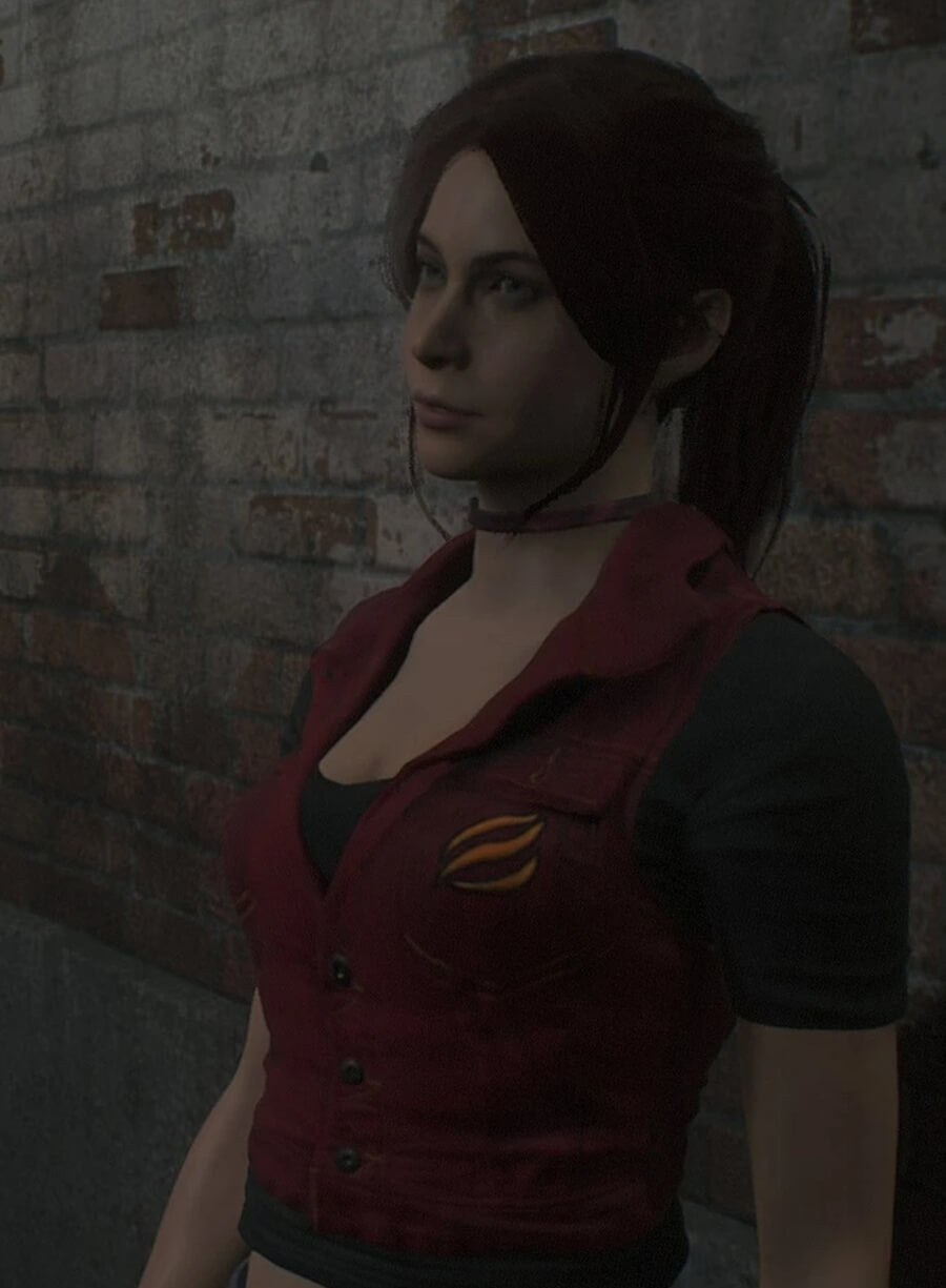 Harpoon Claire Redfield Inspired Red Leather Jacket - Resident Evil Code Veronica Style