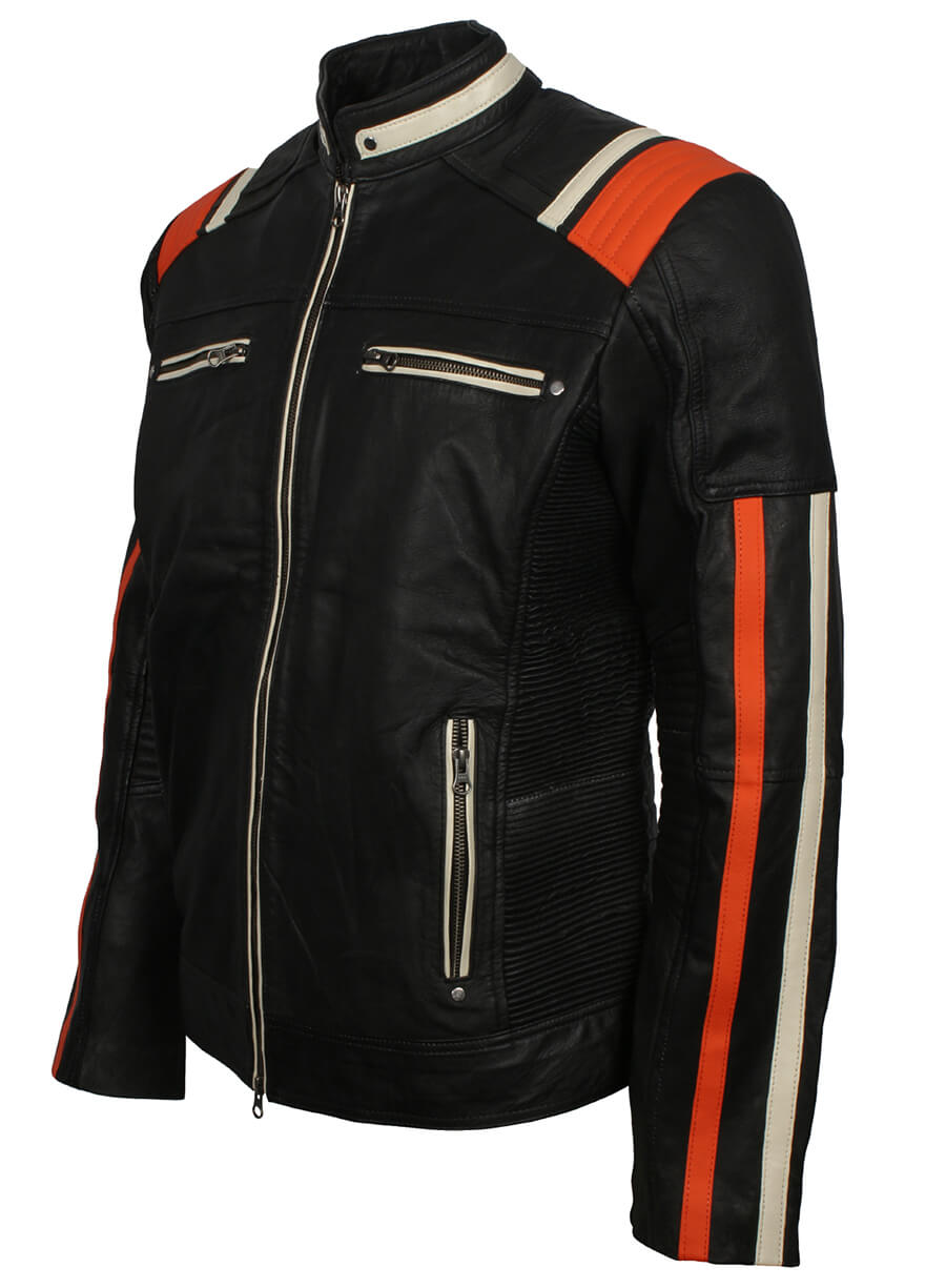 Harpoon Retro Inspired Black Biker Jacket