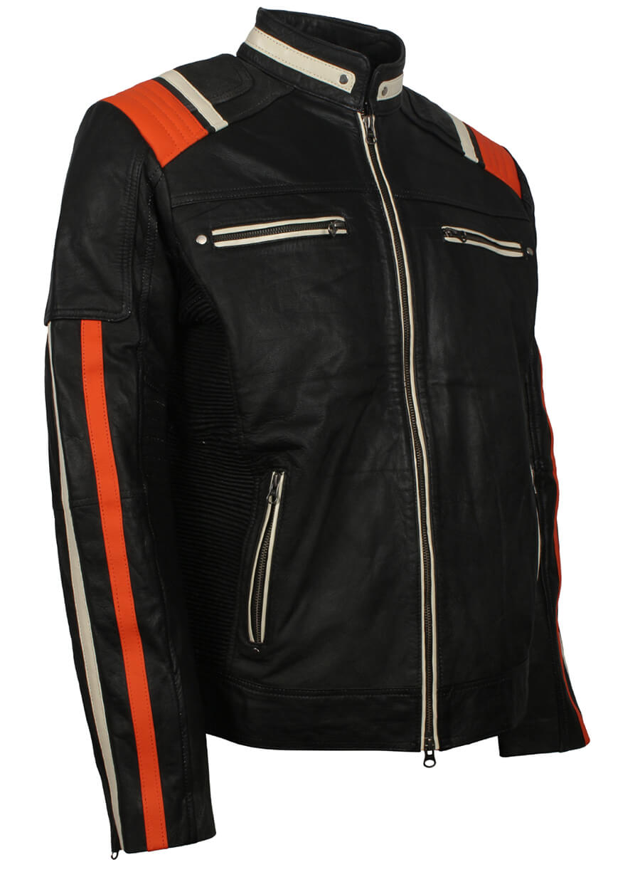Harpoon Retro Inspired Black Biker Jacket