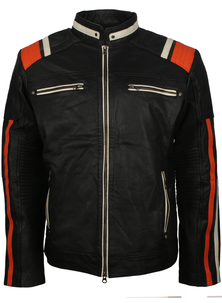 Harpoon Retro Inspired Black Biker Jacket