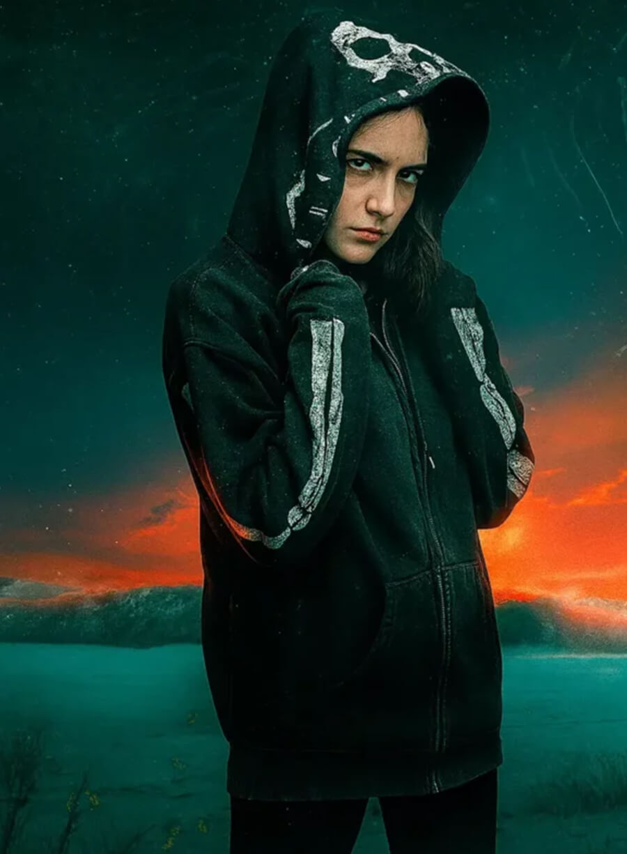 Harpoon Martha Em Cypress Inspired Black Hooded Jacket - Revival 2025 Style