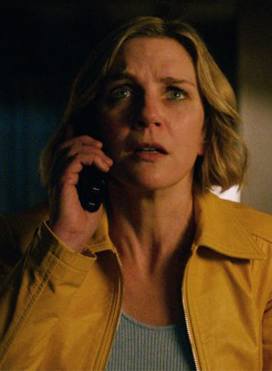 Harpoon Carol Inspired Yellow Leather Jacket - Pluribus 2025 Style