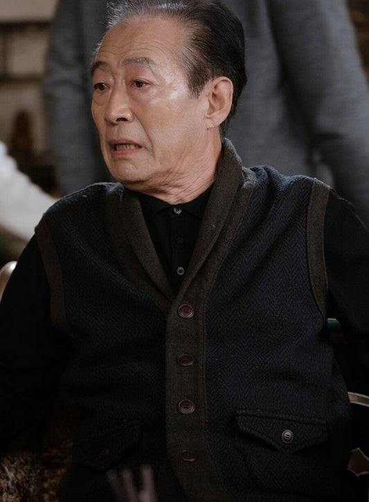 Harpoon Ri Choong-ryeol Inspired Blue Wool Jacket - Crash Landing on You Style