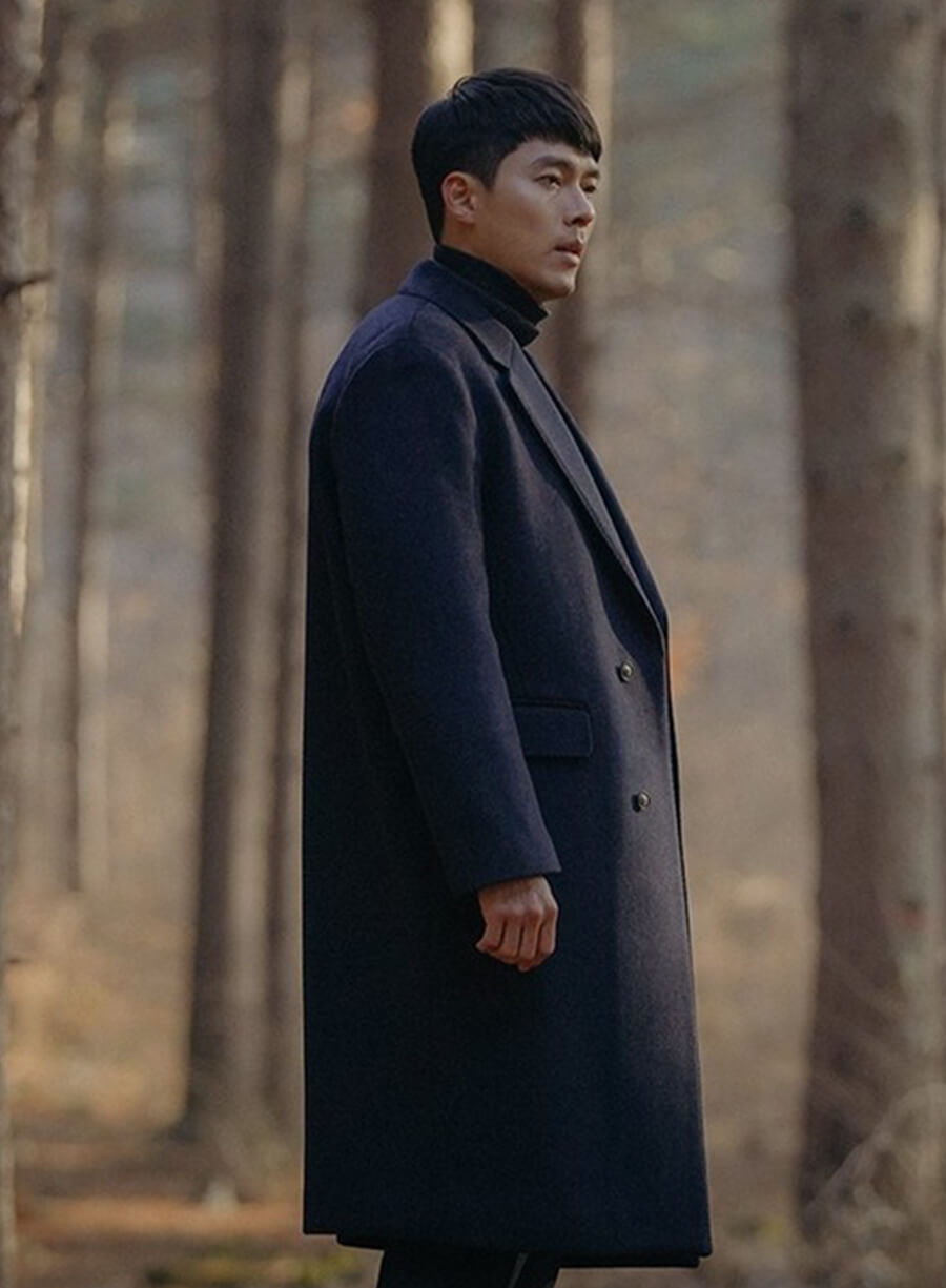 Harpoon Ri Jeong-hyeok Inspired Blue Coat - Crash Landing on You Style