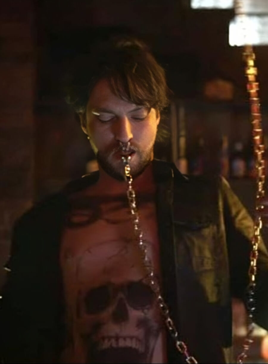 Harpoon Erik Campbell Inspired Black Leather Jacket - Final Destination Bloodlines 2025 Style