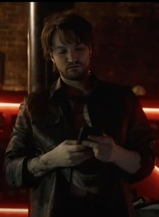 Harpoon Erik Campbell Inspired Black Leather Jacket - Final Destination Bloodlines 2025 Style