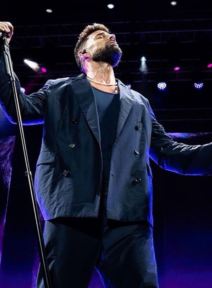 Harpoon Ricky Martin Blazer Inspired Black Cotton Fabric Cotton Jacket