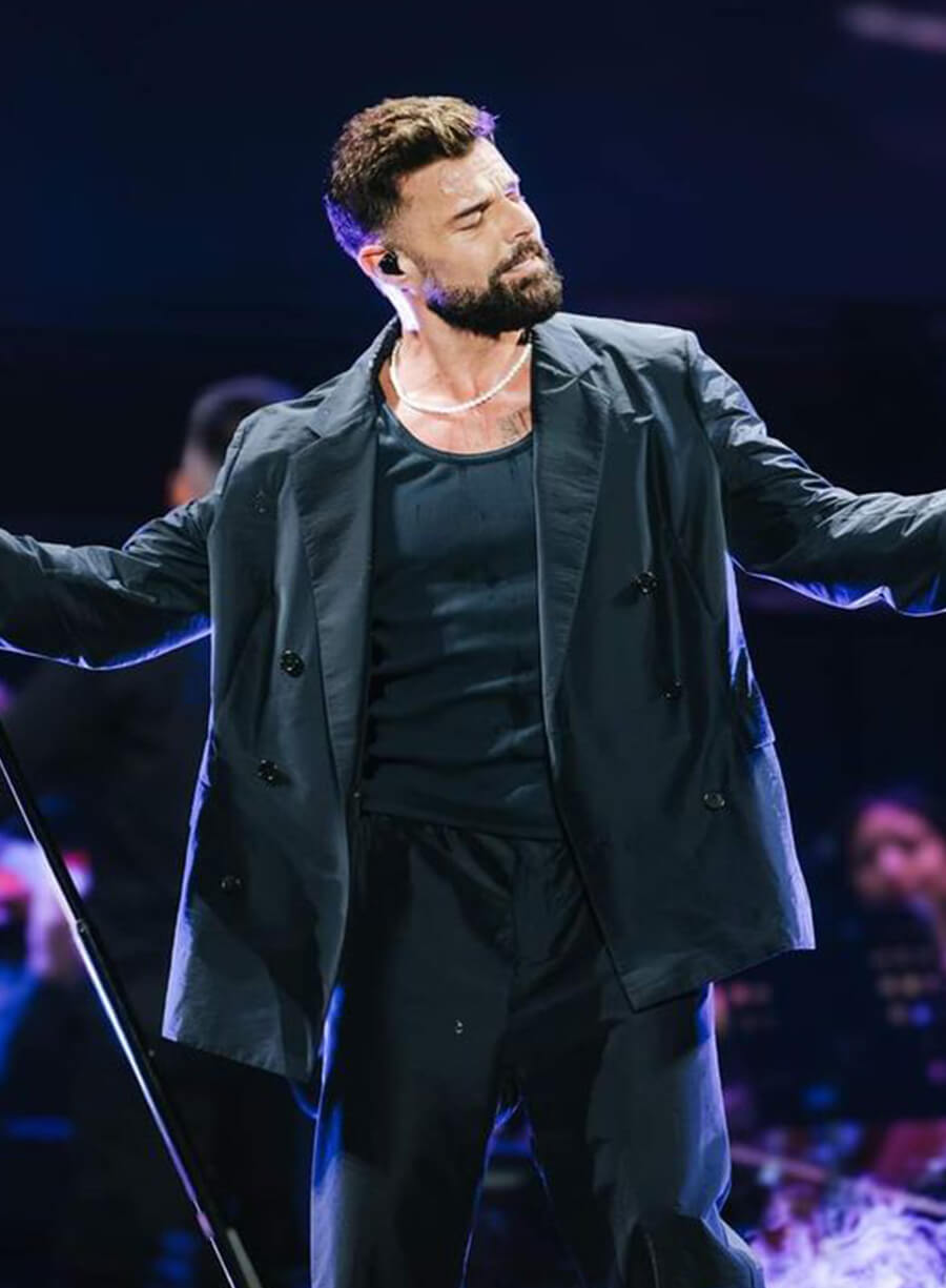 Harpoon Ricky Martin Blazer Inspired Black Cotton Fabric Cotton Jacket