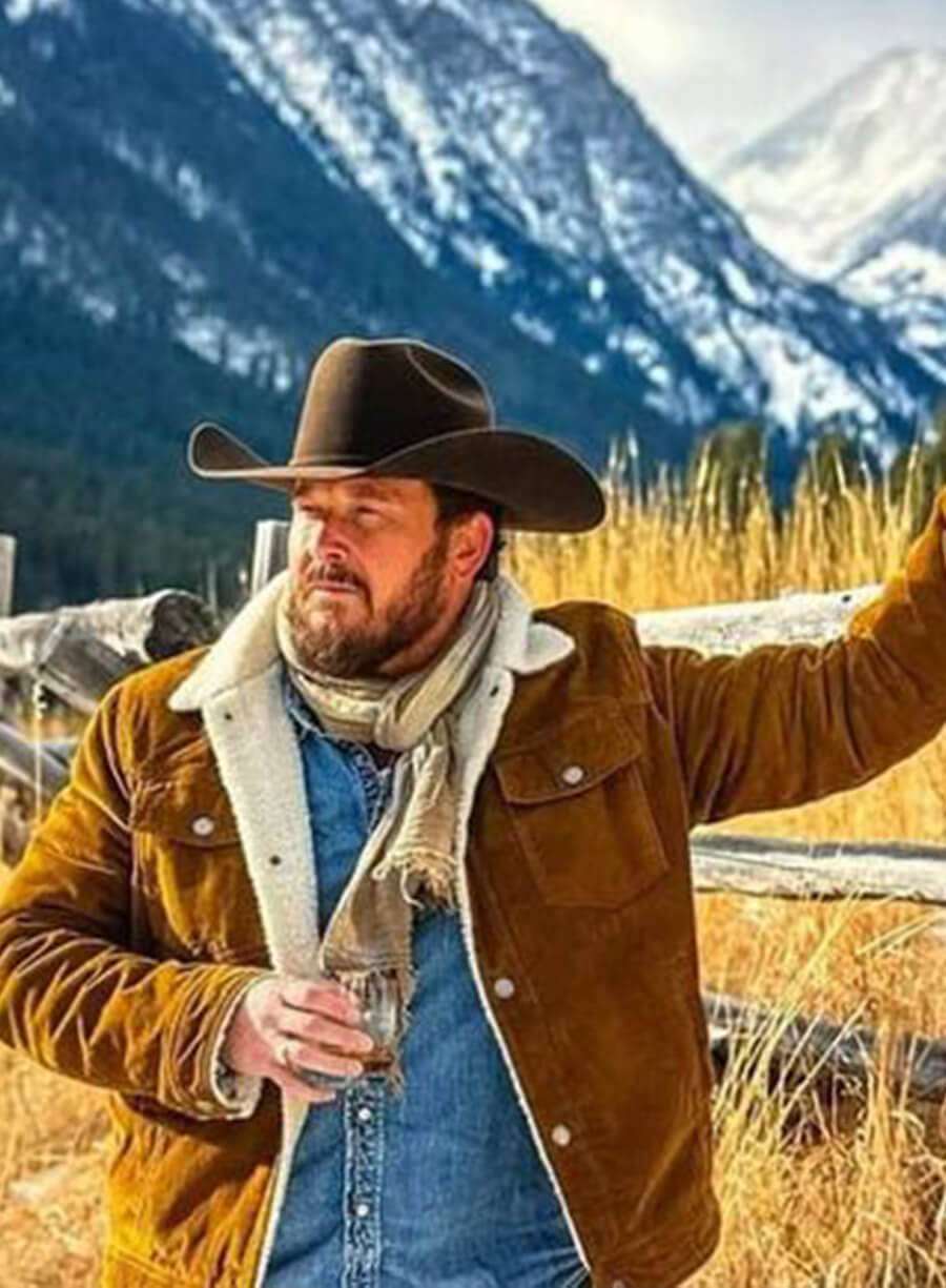 Harpoon Rip Wheeler Inspired Brown Leather Jacket - TV Series Yellowstone Style