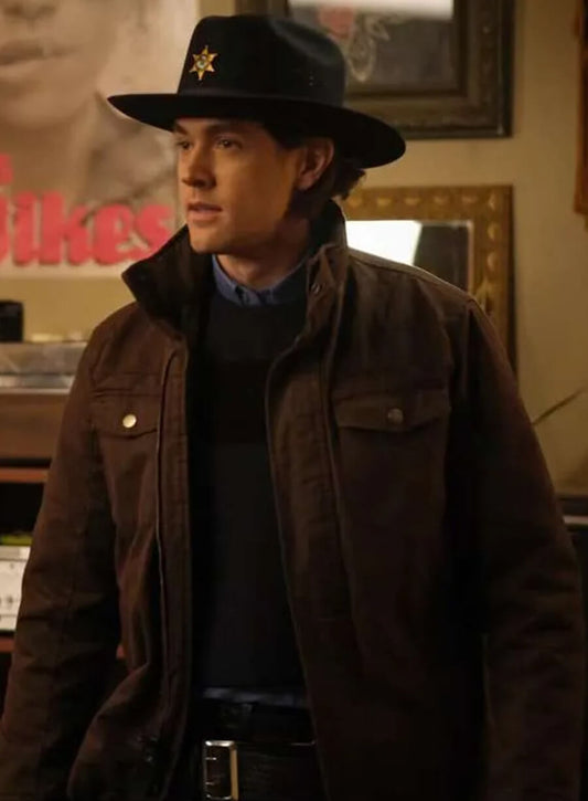 Harpoon Percival Pickens Inspired Brown Leather Jacket - Riverdale Tv Series Style