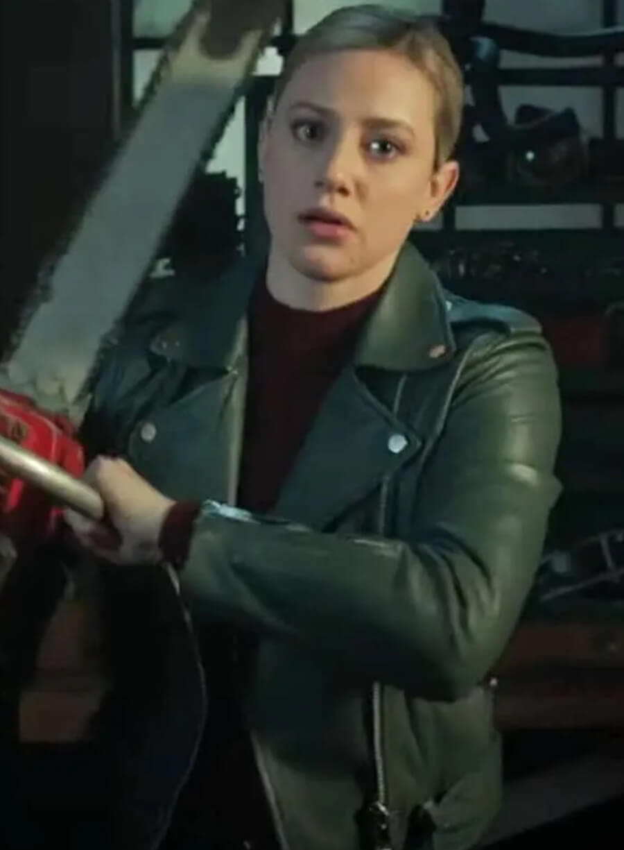 Harpoon Betty Cooper Inspired Green Biker Jacket - Riverdale Tv Series Style