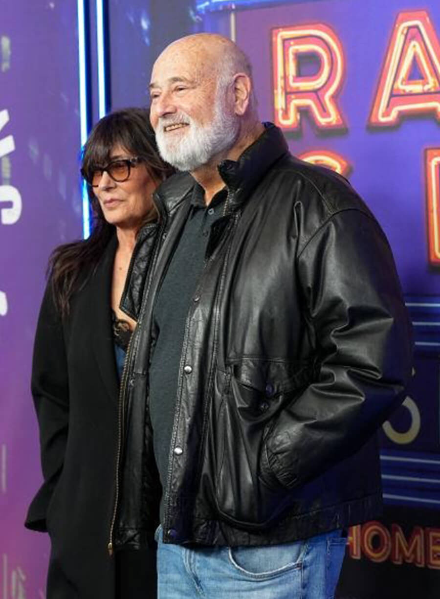 Harpoon Rob Reiner Inspired Black Leather Jacket
