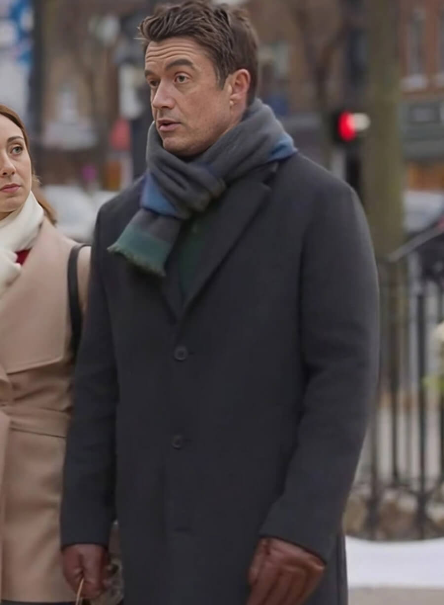 Harpoon Robert Buckley Inspired Grey Coat - Twas the Date Before Christmas Style
