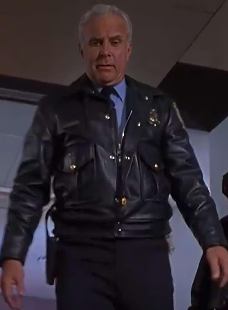 Harpoon Robert Conrad Inspired Black Real Leather Leather Jacket - Jingle All the Way Style