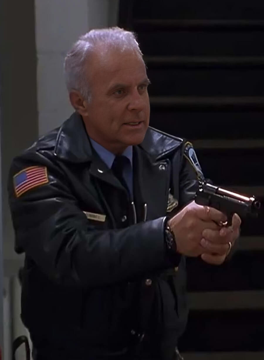Harpoon Robert Conrad Inspired Black Real Leather Leather Jacket - Jingle All the Way Style