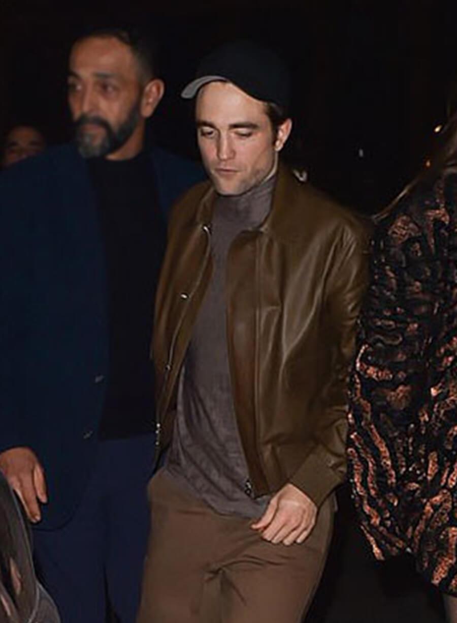 Harpoon Robert Pattinson Inspired Brown Leather Jacket