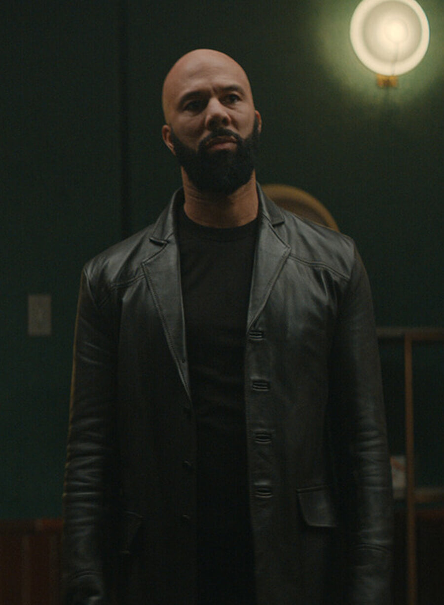 Harpoon Robert Sims Inspired Black Leather Jacket - Silo Style