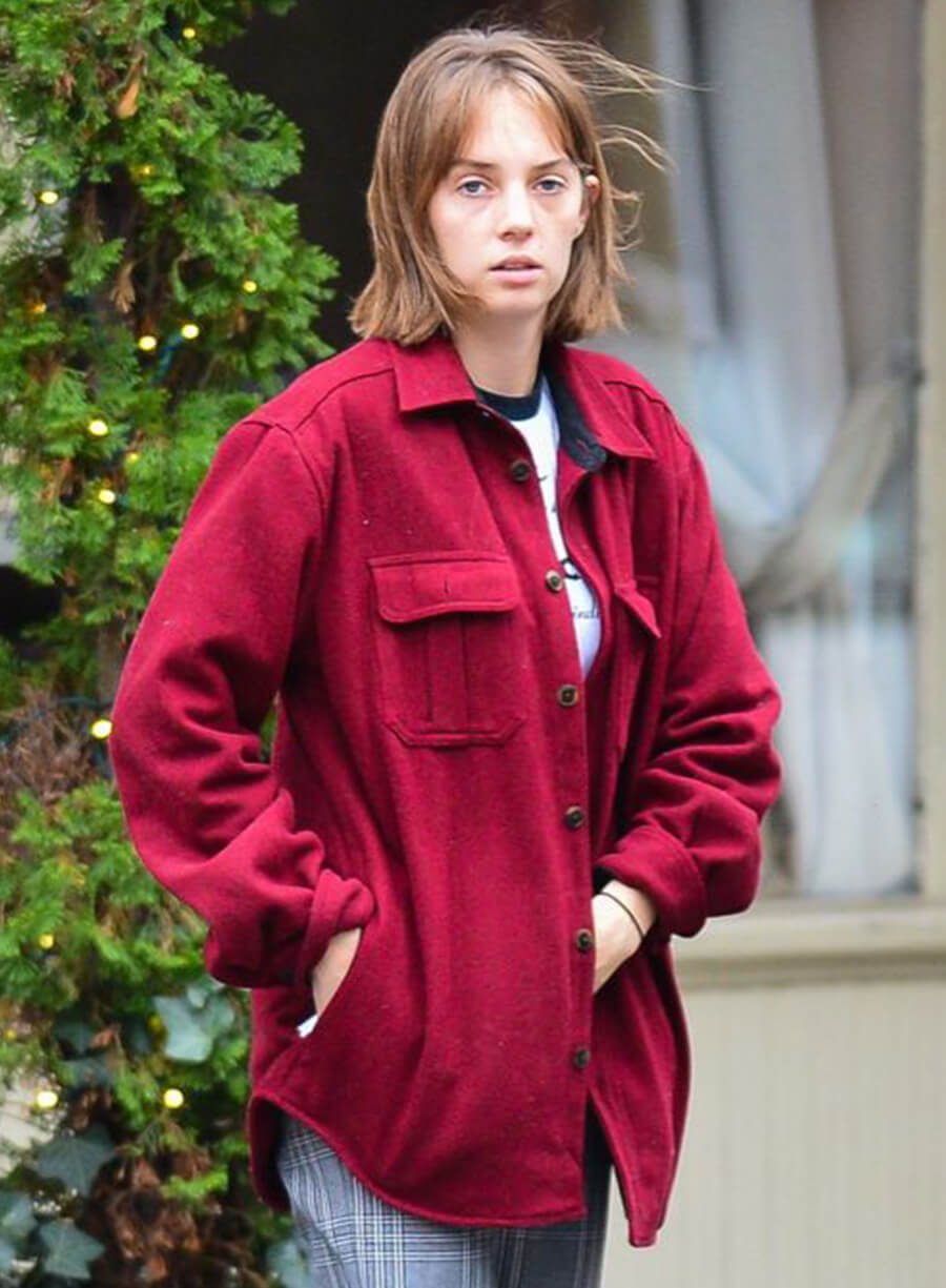 Harpoon Robin Buckley Inspired Red Leather Jacket - Stranger Things Style