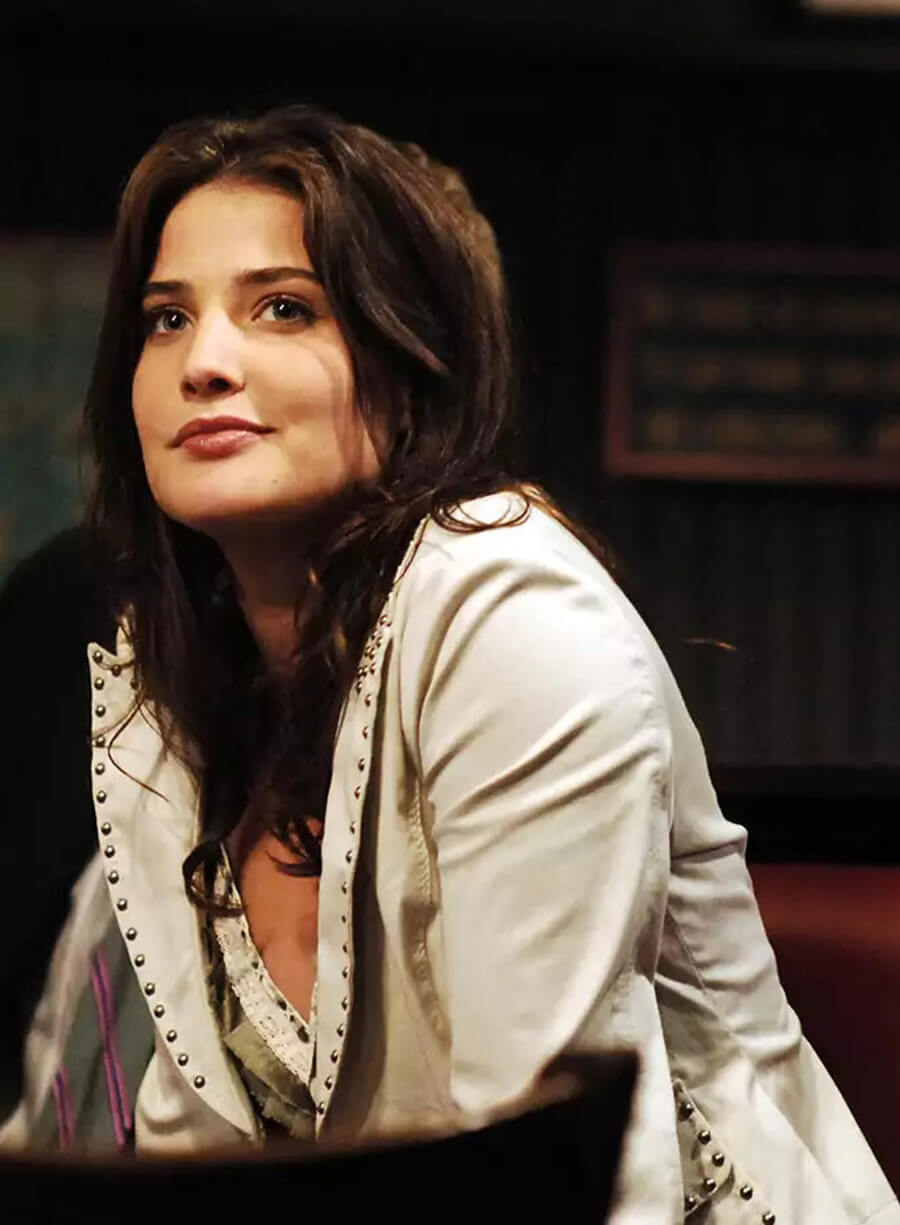 Harpoon Robin Scherbatsky Inspired White Leather Jacket - How I met Your Mother Style