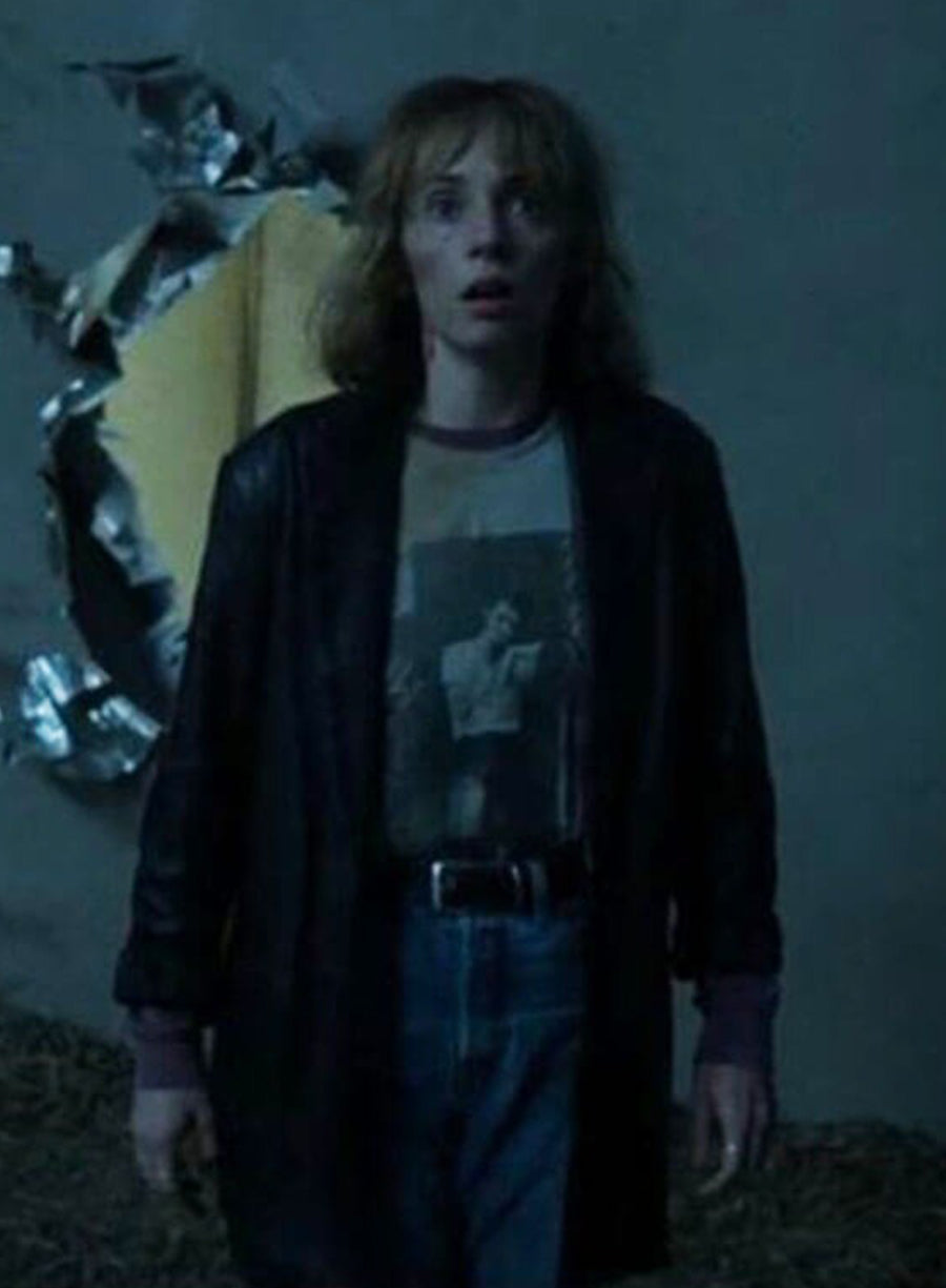Harpoon Robin Inspired Black Coat - Stranger Things Style