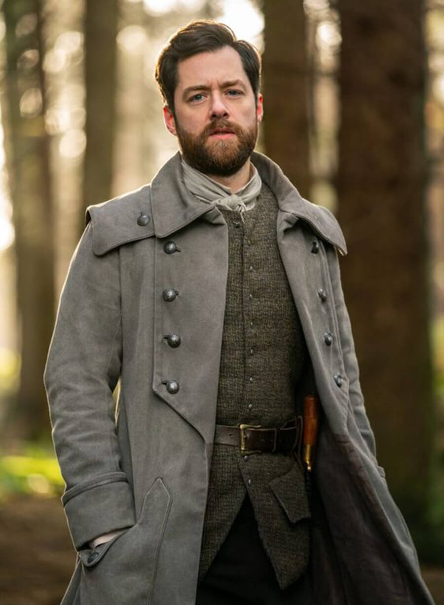 Harpoon Roger Wakefield Inspired Grey Coat - Outlander Style