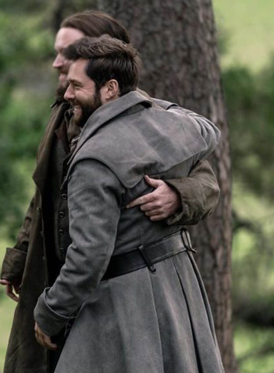 Harpoon Roger Wakefield Inspired Grey Coat - Outlander Style
